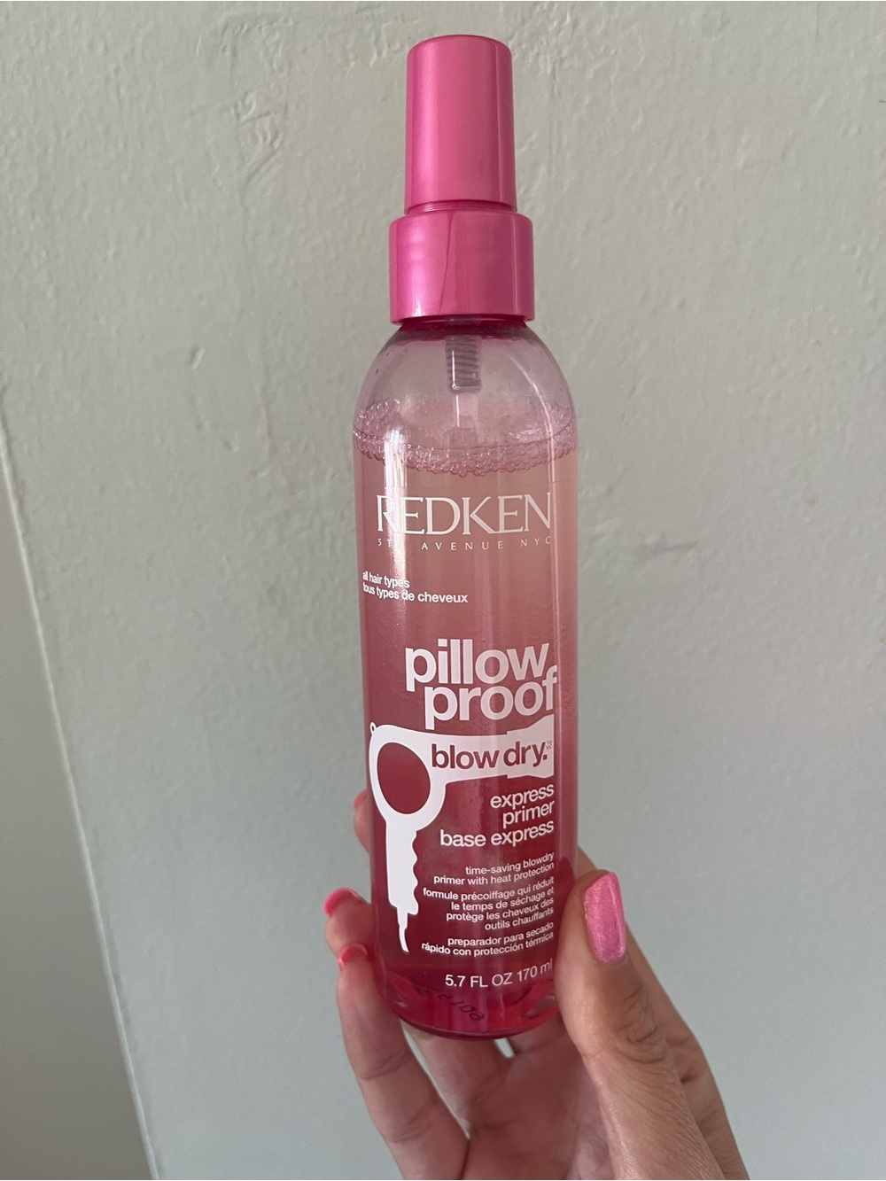 Redken Pillow Proof Blow Dry Express Primer - Pink retired collection